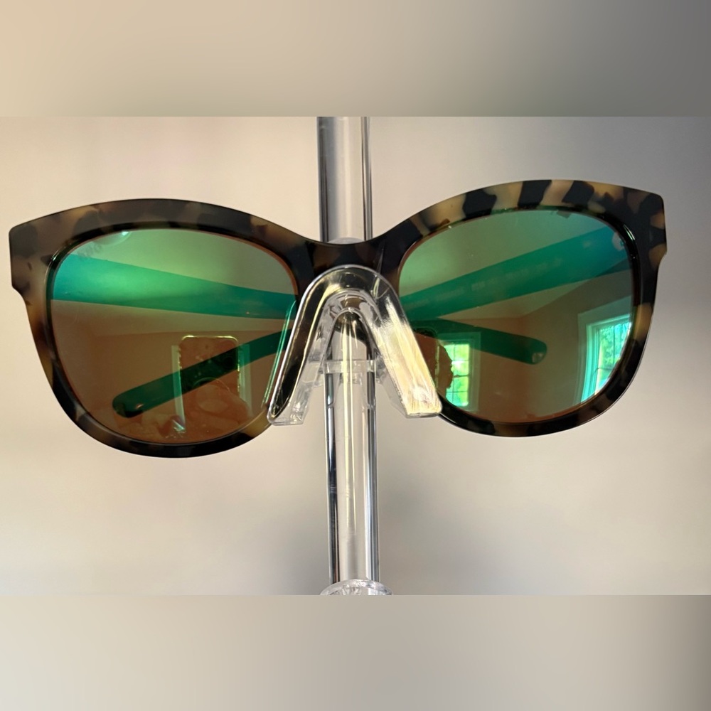 Costa Tortoiseshell Frame Sunglasses with Green Mirrored Lenses